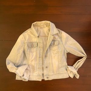 Faded wash jean jacket